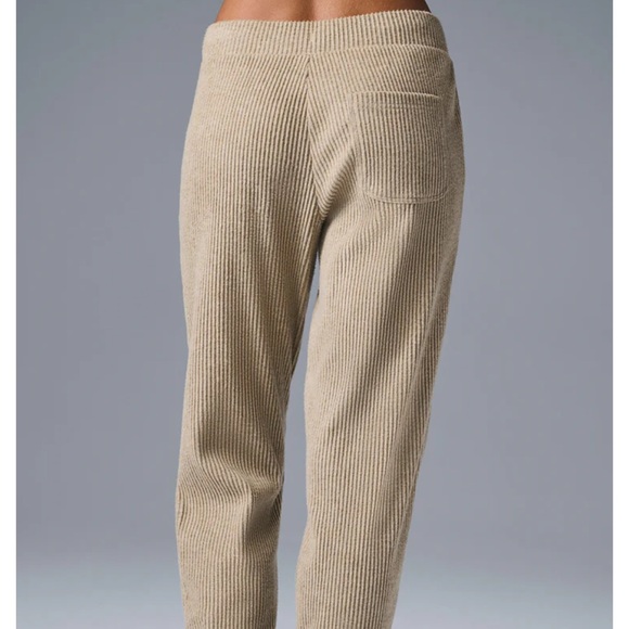 Tan Ribbed Joggers - Picture 3 of 3
